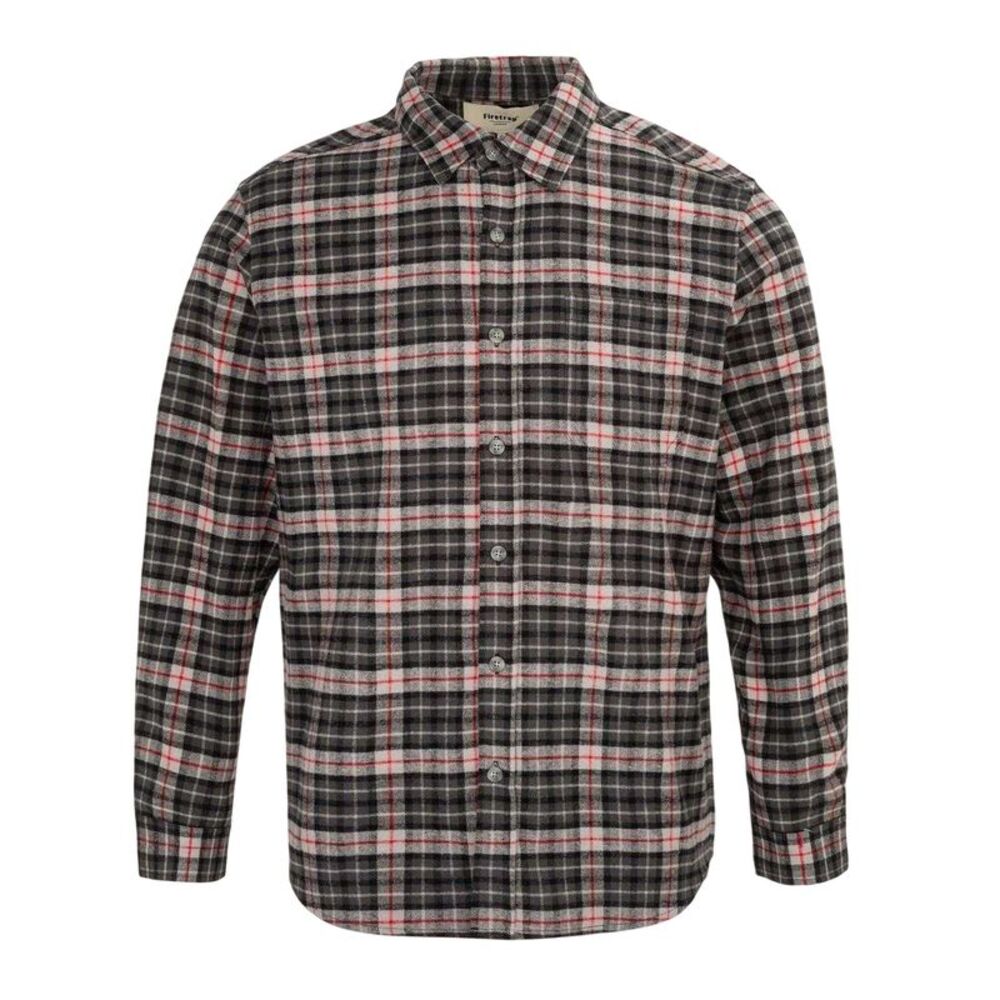 Firetrap Mens Checkered Shirt / Black/Gray
